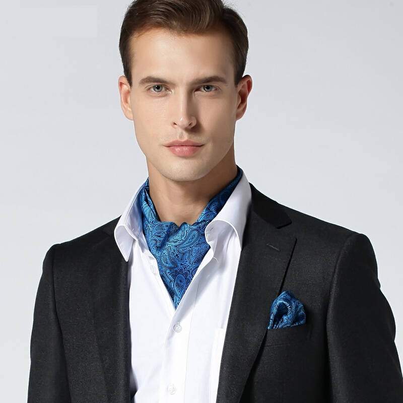 Square silk scarf for man 