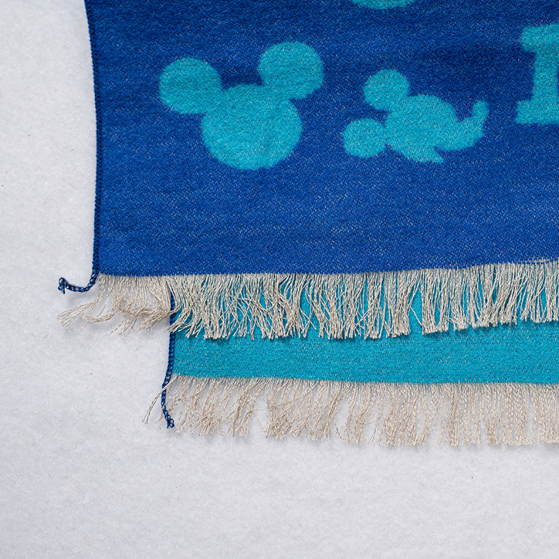 Printing children's silk flannel scarf